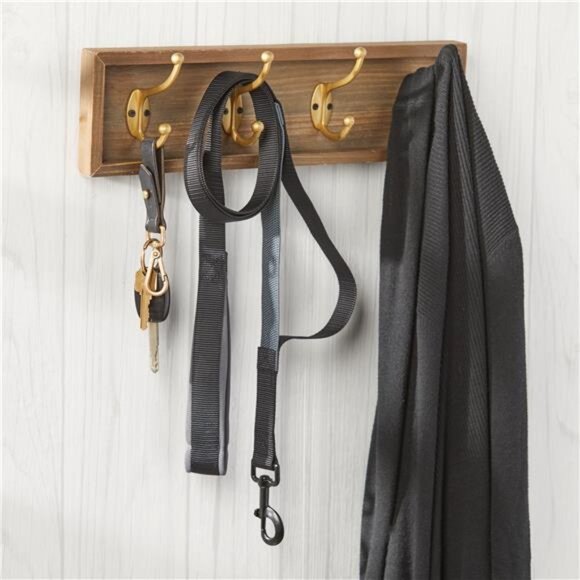 Padded Anti-Shock Dog Leash, Black, Large, 6' - Picture 2 of 5